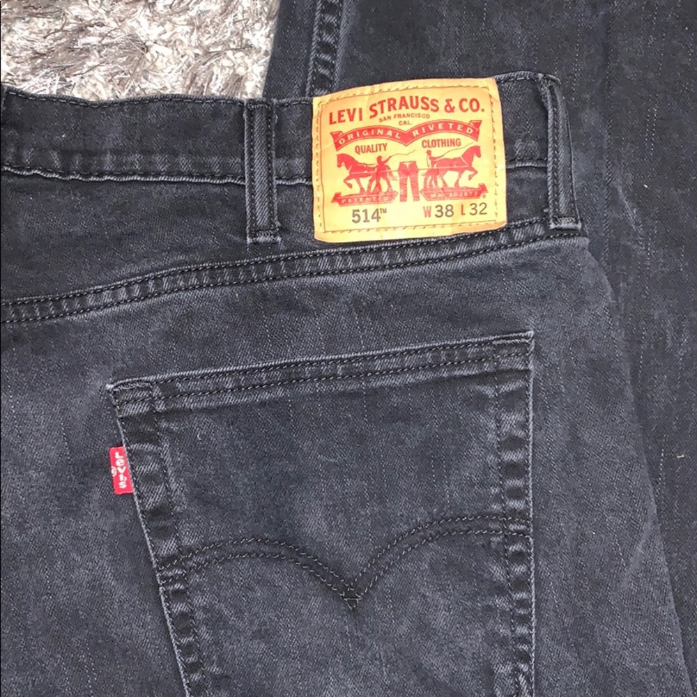 Men’s Levi’s 514 straight jeans black - used - Picture 9 of 9